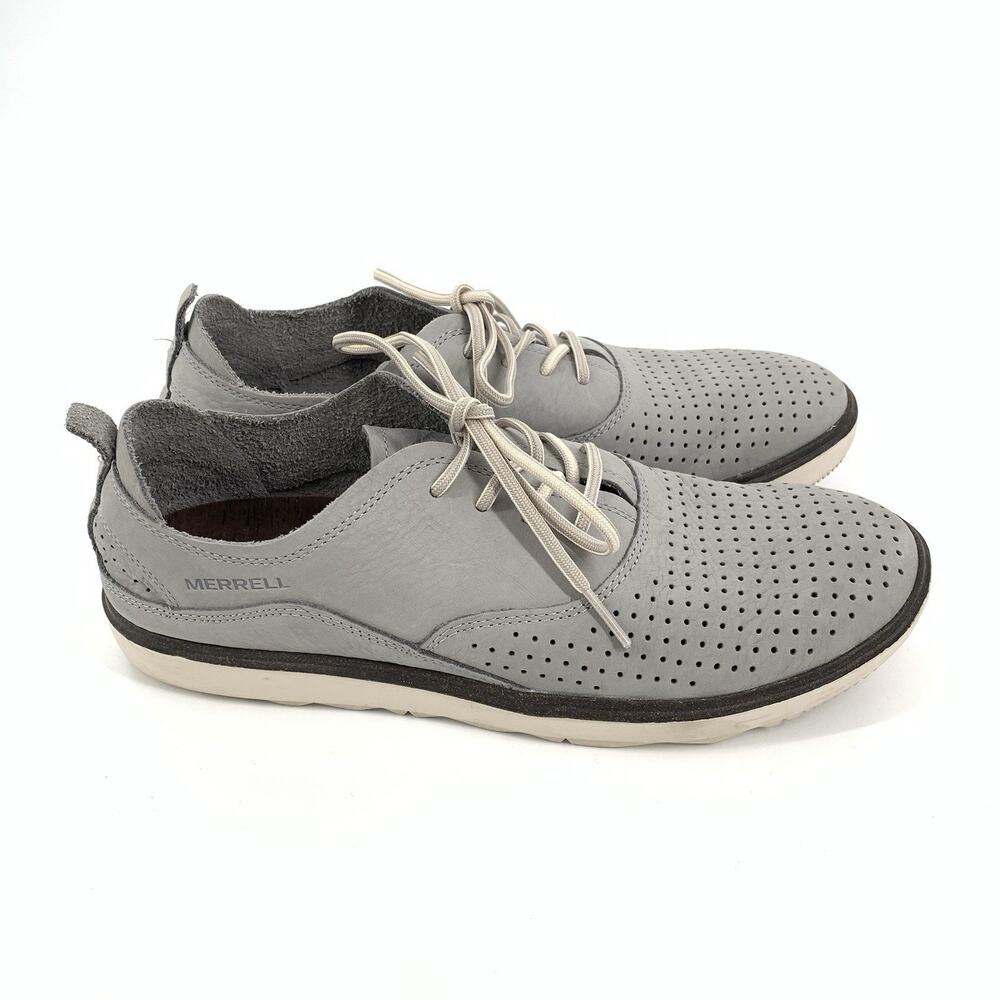 Merrell Around Town City Lace Up Air Oxfords Shoes Size 10 Womens Light Gray